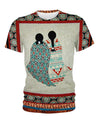 Two Girls Motifs 3D Hoodie - Native American Pride Shop