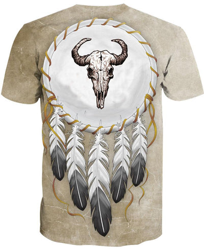 Native Buffalo Skull 3D Hoodie - Native American Pride Shop