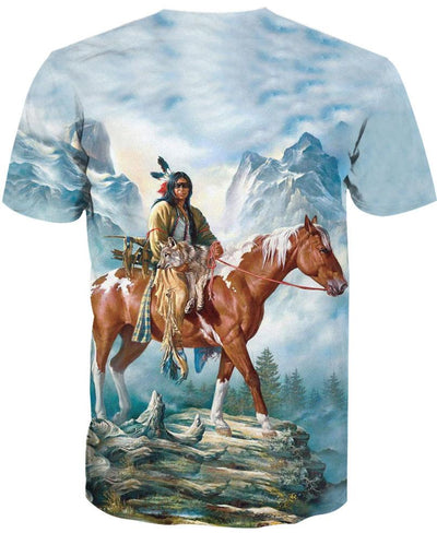 Brown Native Horse 3D Hoodie - Native American Pride Shop