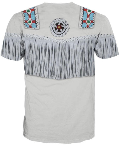 Blue & White Pattern 3D Hoodie - Native American Pride Shop