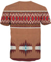 Brown Pattern 3D Hoodie - Native American Pride Shop