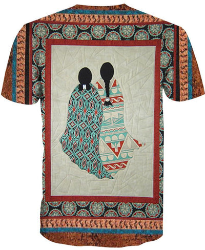 Two Girls Motifs 3D Hoodie - Native American Pride Shop