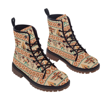 Pattern Native Leather Martin Short Boots WCS