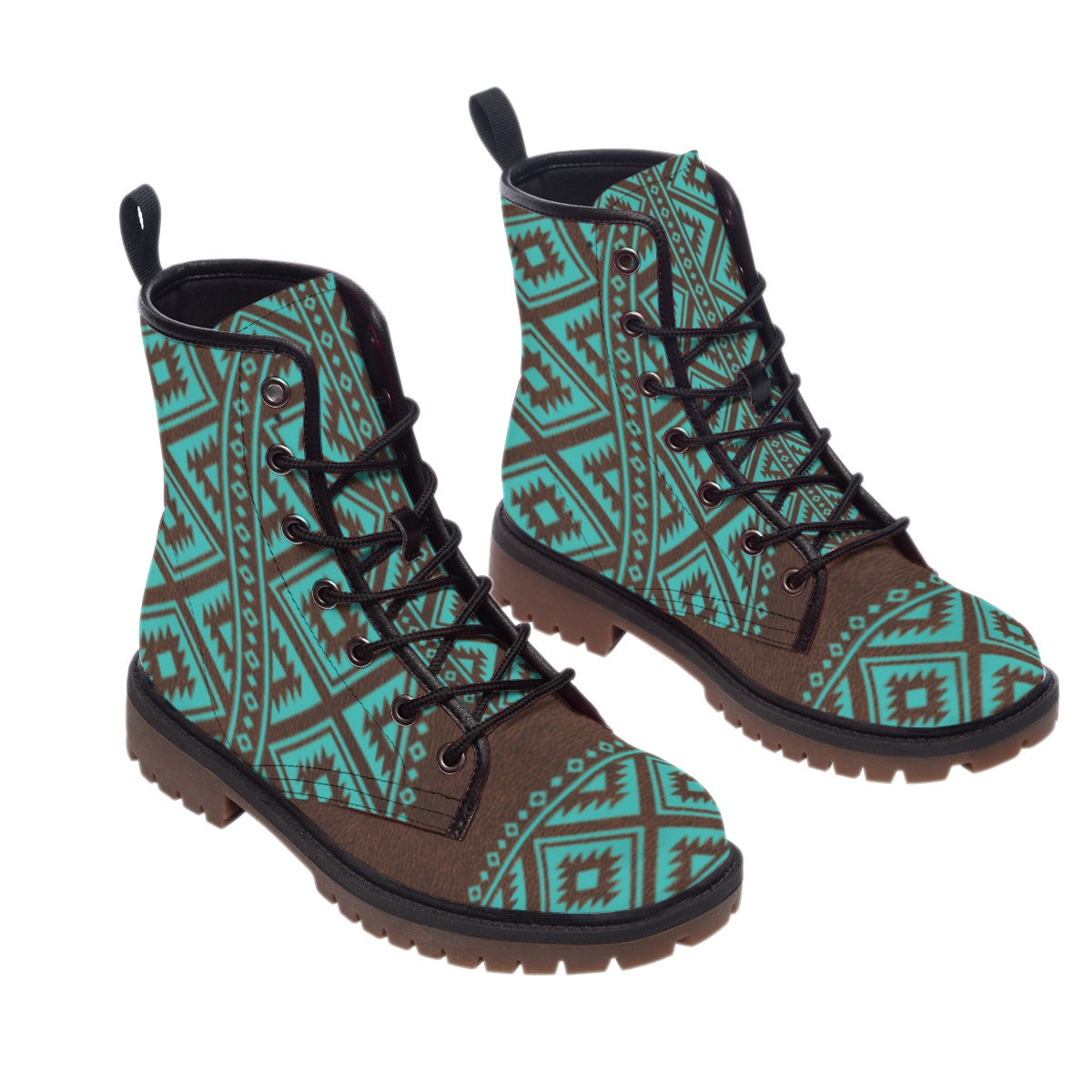 Pattern Native Leather Martin Short Boots WCS