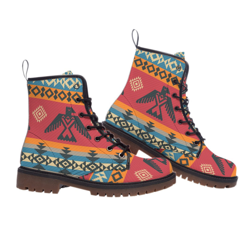 Pattern Native Leather Martin Short Boots WCS