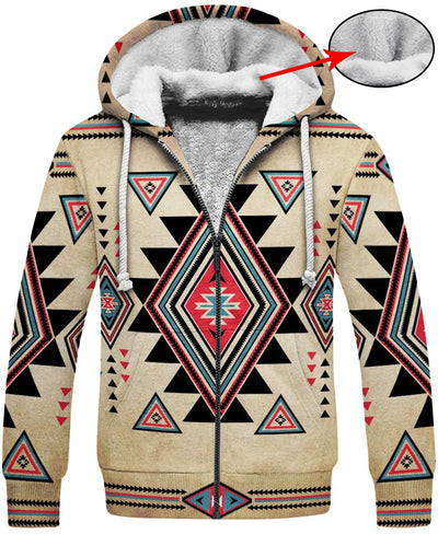 Native American - Ancient Pattern 3D Hoodie - Native American Pride Shop