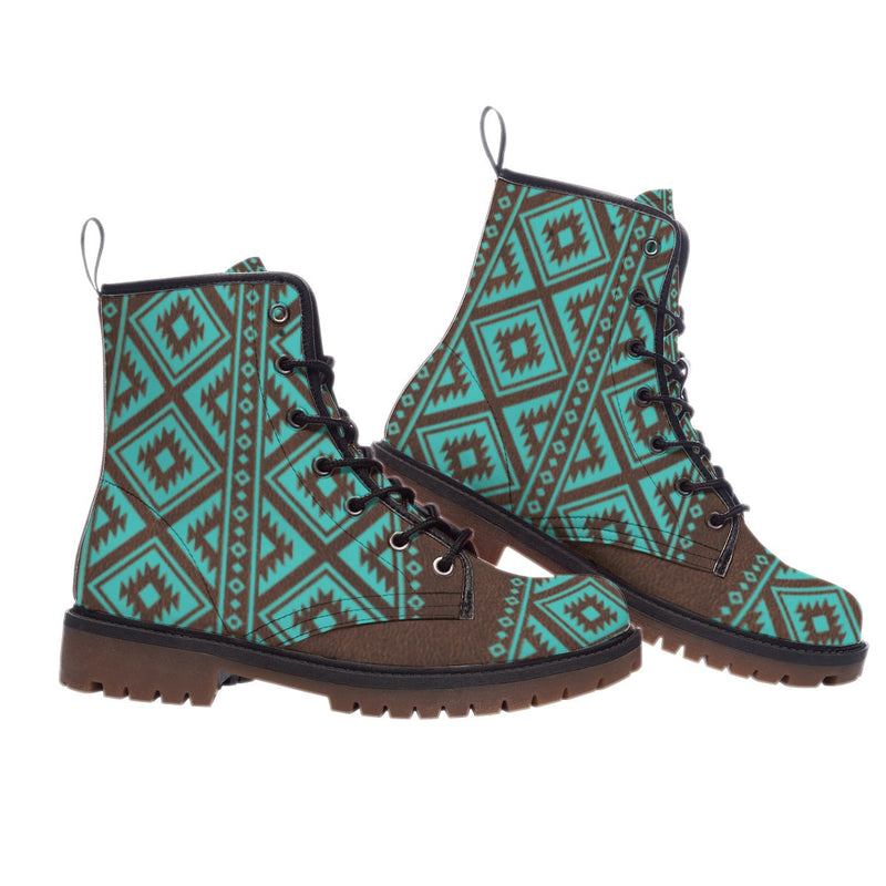 Pattern Native Leather Martin Short Boots WCS