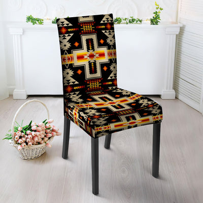 Black Tribe Design Native American Tablecloth - Chair cover WCS