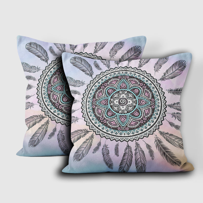 Peace Circle Dream Catcher Pillow Cover WCS