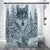 Snow Wolf Native American Shower Curtains WCS