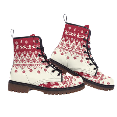 Pattern Native Leather Martin Short Boots WCS