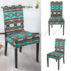 Blue Pattern Design Native American Tablecloth - Chair cover WCS