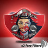 Velcro Mask - I Wear Red For My Sisters - BTG WCS