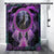 Native American Violet Wolf Shower Curtains WCS