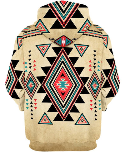 Native American - Ancient Pattern 3D Hoodie - Native American Pride Shop