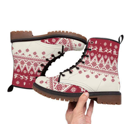 Pattern Native Leather Martin Short Boots WCS