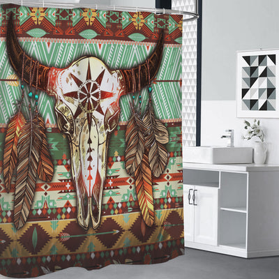 Inspired Apache Pattern Native American Shower Curtains WCS