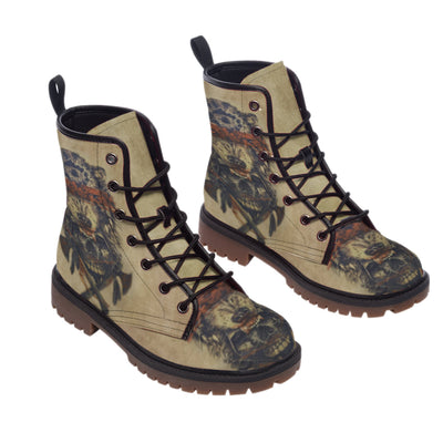 Wolf Warrior Leather Martin Short Boots WCS