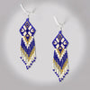 SALE 30% OFF - Blue Seed Beaded Handmade Earrings For Women