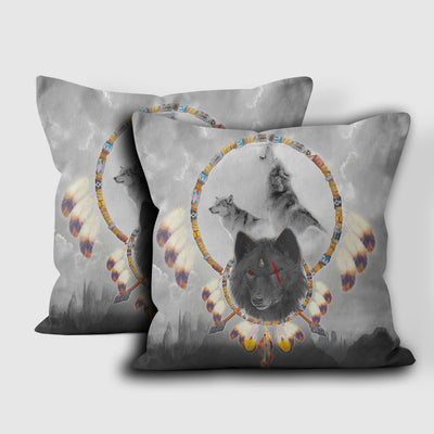 Wolf Native American Pillow Cover WCS