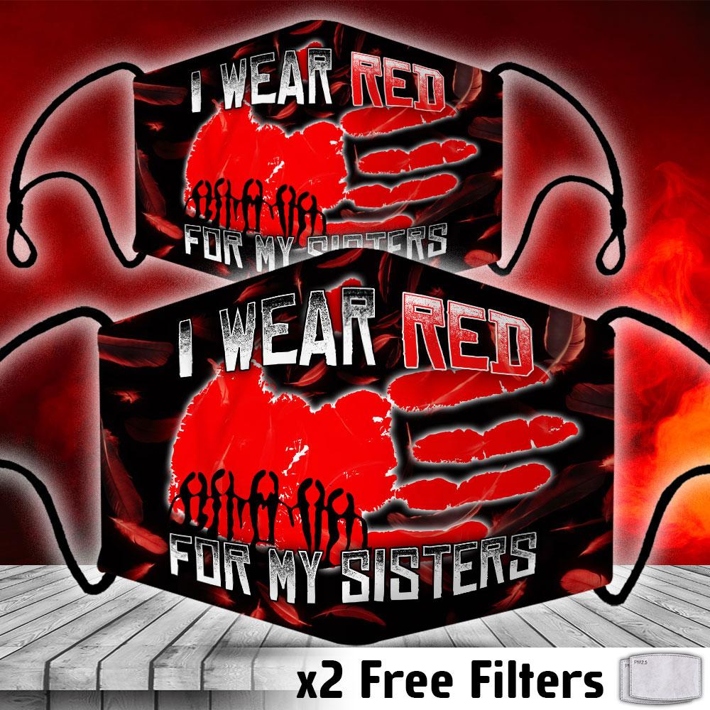 I Wear Red For My Sisters Mask WCS