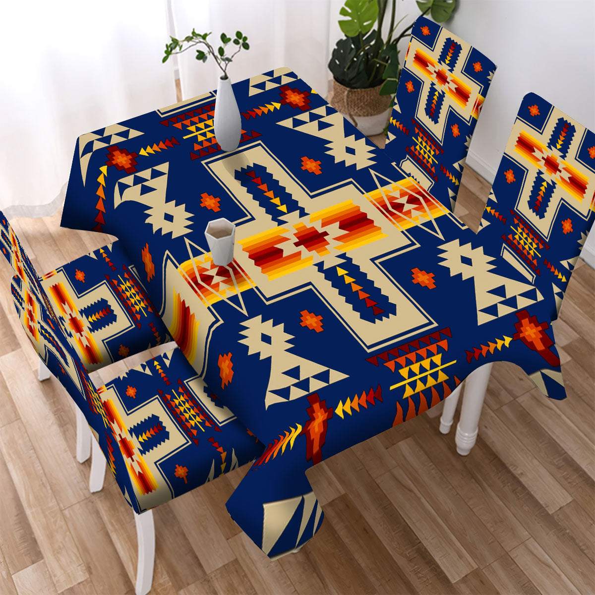 Pattern Tribe Design Native American Tablecloth - Chair cover WCS