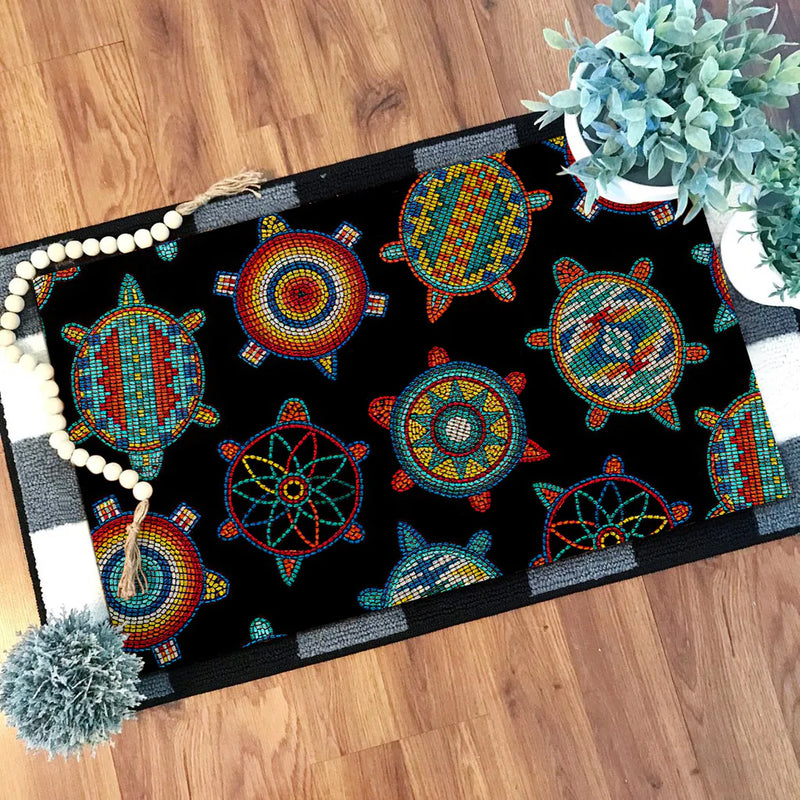 Mini Turtle Black Native Doormat WCS