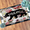 Mama Bear Flower Rose Native Doormat