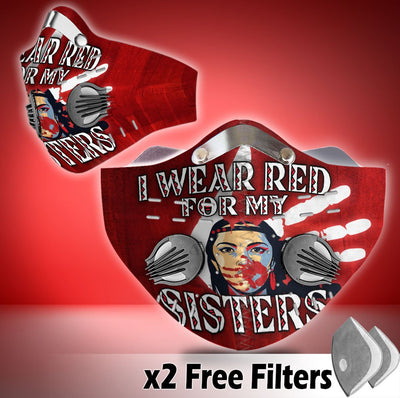 Velcro Mask - I Wear Red For My Sisters - BTG WCS