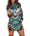 Native Pattern Owl Hoodie Dress WCS