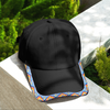 Baseball Cap With A Colorful Beaded Brim Cotton Unisex Native American Style