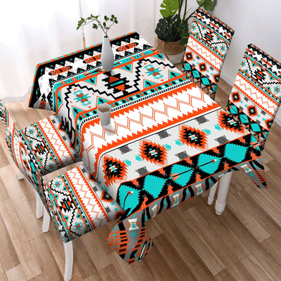 Multi Pattern Design Native American Tablecloth - Chair cover WCS