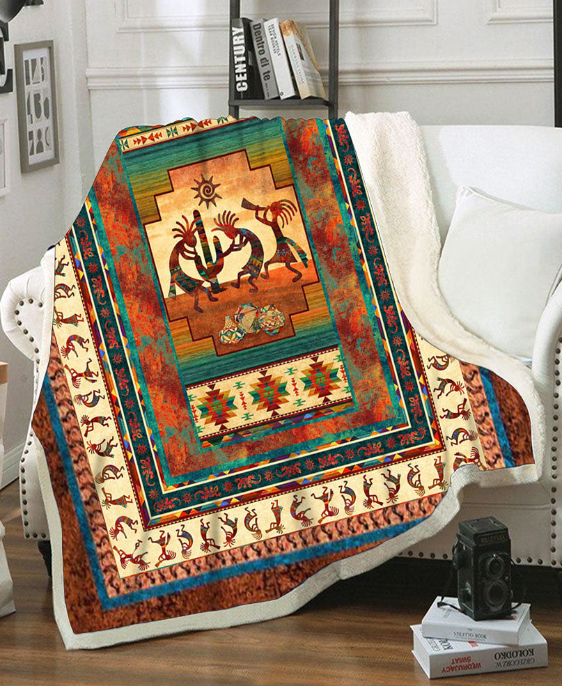 3D Native Dance Fleece Blanket WCS