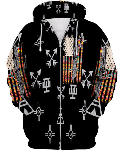 Native Flag 3D Hoodie - Native American Pride Shop