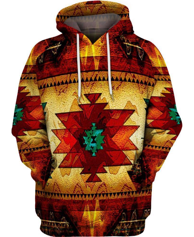 Native Pattern 3D Hoodie - Native American Pride Shop