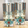 Turiquoise Native Indian Pattern Feather Tumbler WCS