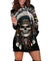 Native Skull Chief Hoodie Dress - Native American Pride Shop