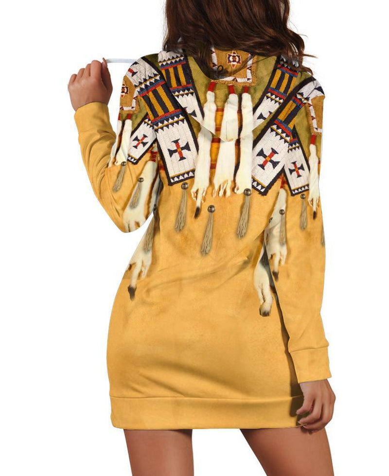 Native 3D Motifs Hoodie Dress WCS