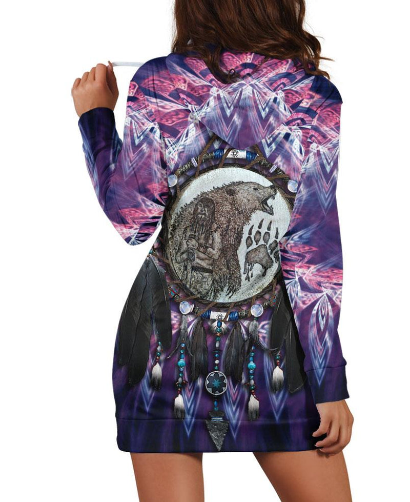 Purple Bear Dream Hoodie Dress WCS