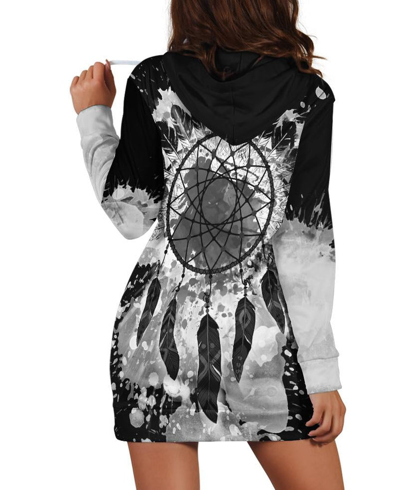 Black-White Dream Hoodie Dress WCS