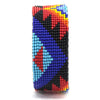 Handmade Beaded Aztec Pattern Multi-Color Leather Bracelet WCS