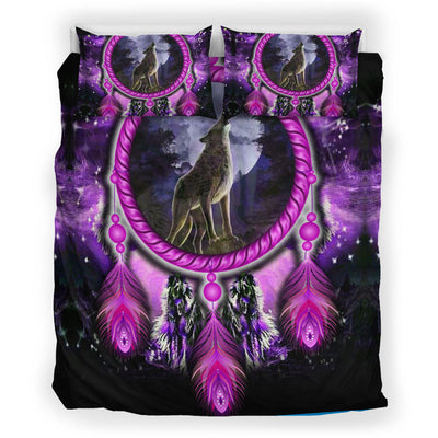 Purple Wolf Dream Bedding Set WCS