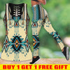 Turiquoise Native Indian Pattern Feather Tank Top & Legging Set 16 WCS