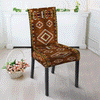 Brown Pattern Design Native American Tablecloth - Chair cover WCS