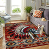 Red skull Native American Rug WCS