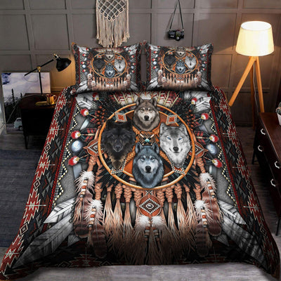 Wolf Native American Bedding Set WCS