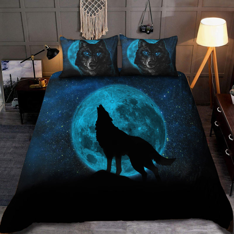 Blue Wolf Spirit Native American Bedding Set WCS