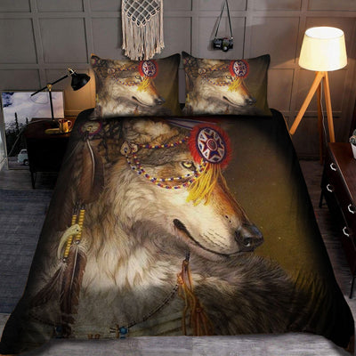 Native Wolf Brown Bedding Set WCS