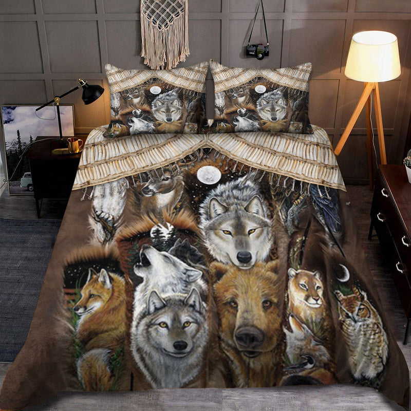 Native Wolf Bedding Set WCS