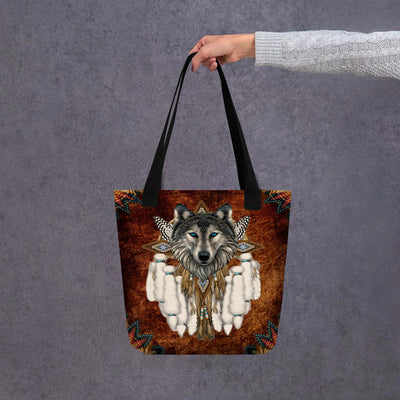 Wolf Native American Tote bag WCS